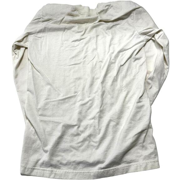 Vintage Lou Nardi Women Top Size S Off White Long Sleeve 100% Cotton Made in USA - Picture 2 of 6